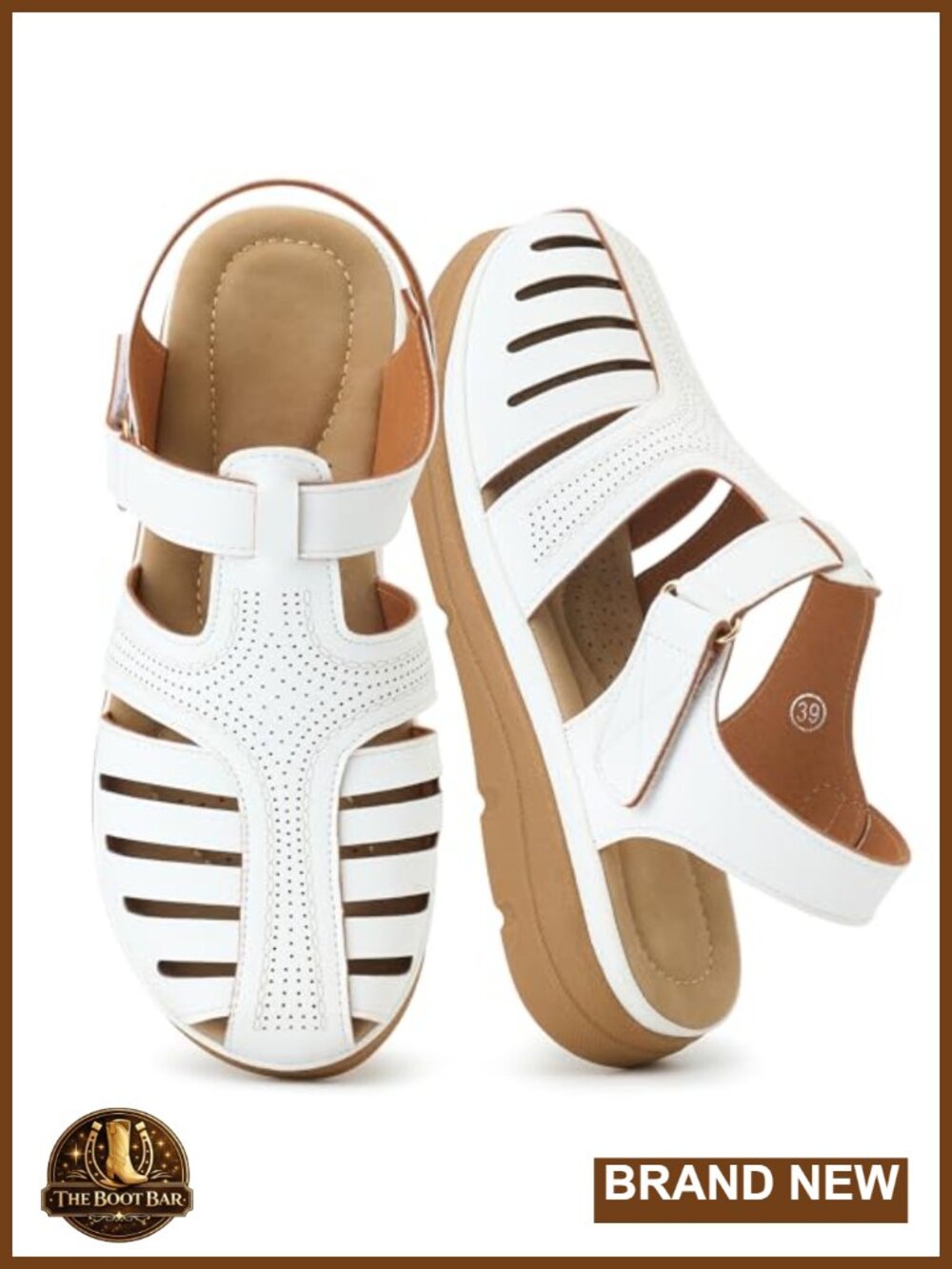 Women's Closed Toe Fisherman Sandals with Cushioned Footbed